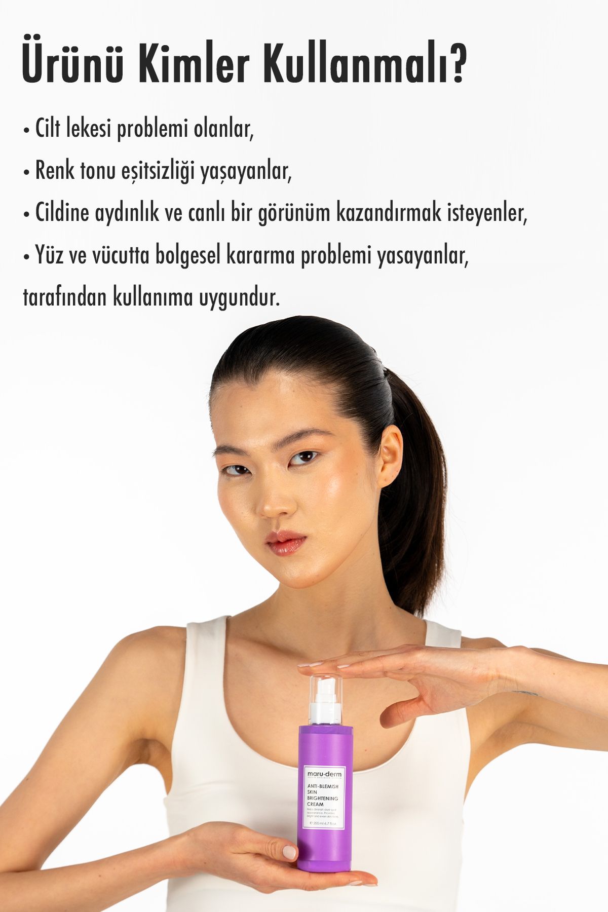 MaruDerm Leke Karşıtı Cilt Beyaz Krem 200 Ml