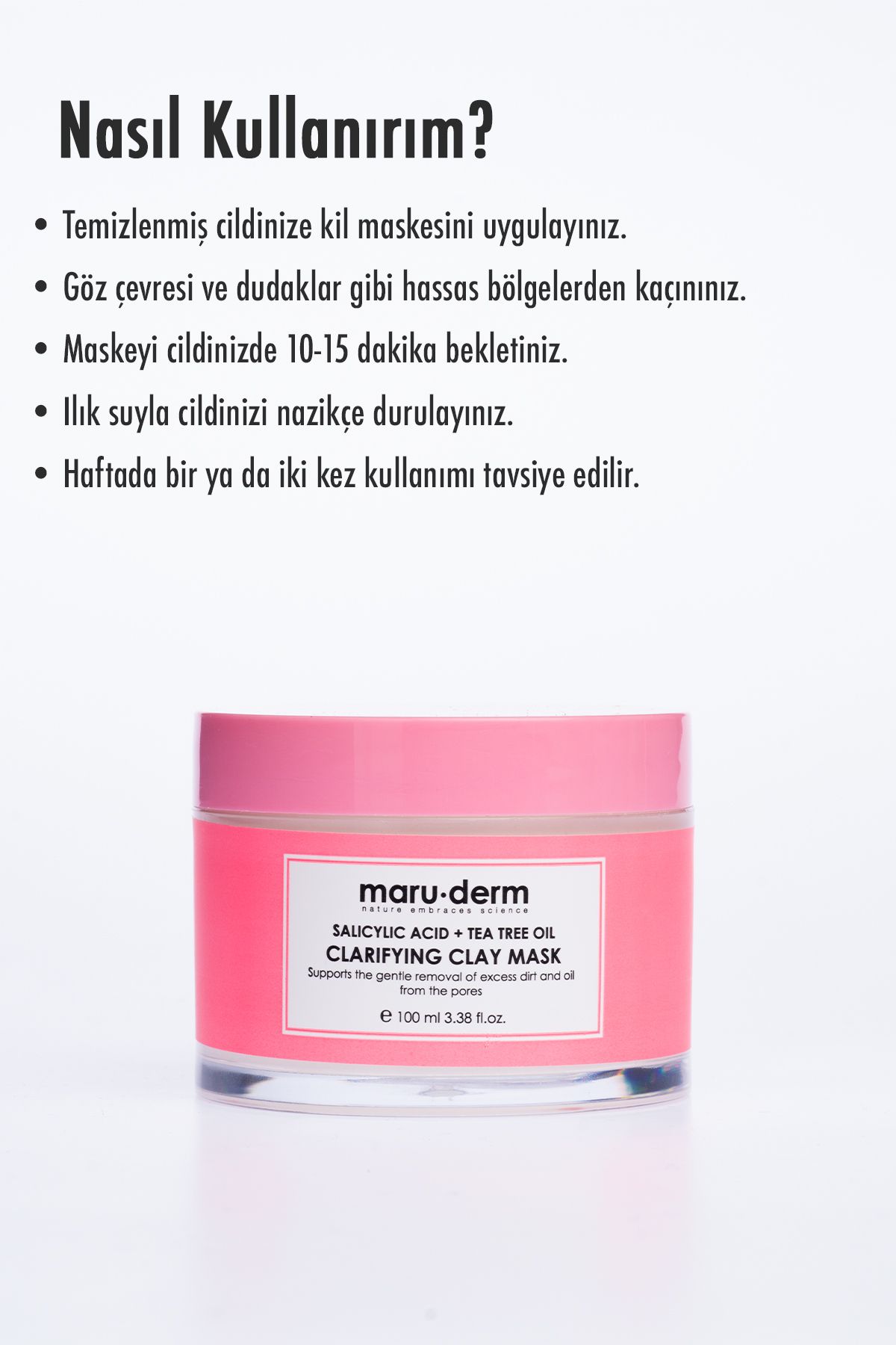 Maru. Derm Kıl Yüz Maskesi Çay Ağacı 100 Ml