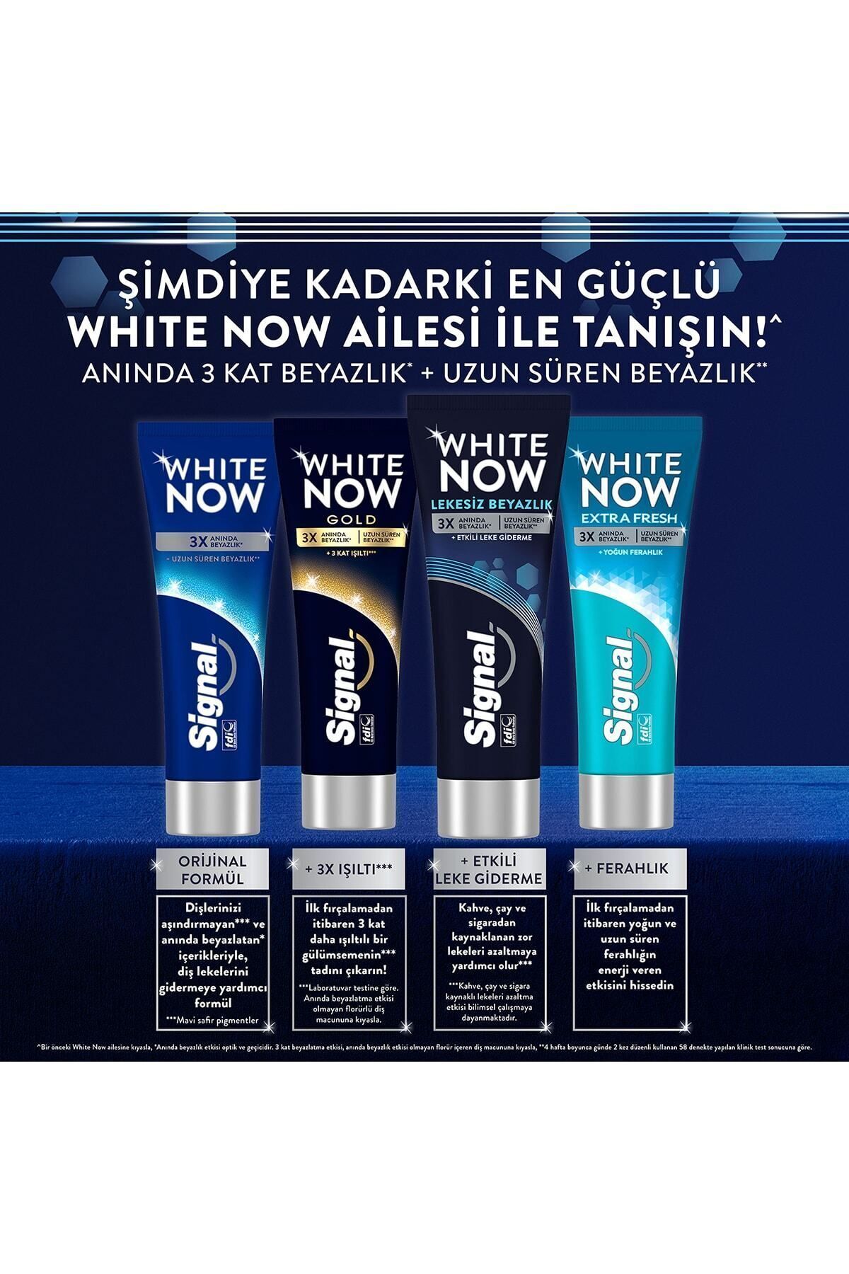 White Now Leke Karşıtı Kahve Ve Sigara Içenler Için Beyazlatıcı Diş Macunu 75 ml
