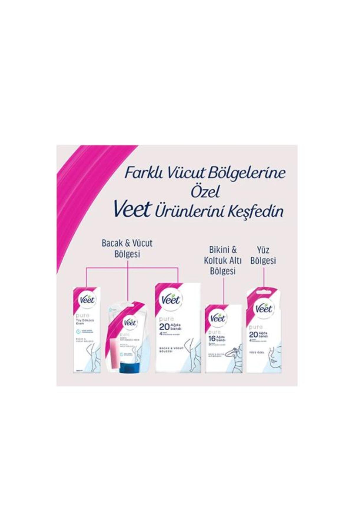 Pure Tüy Dökücü Krem Bacak ve Vücut Bölgesi Hassas Ciltler 200 ml