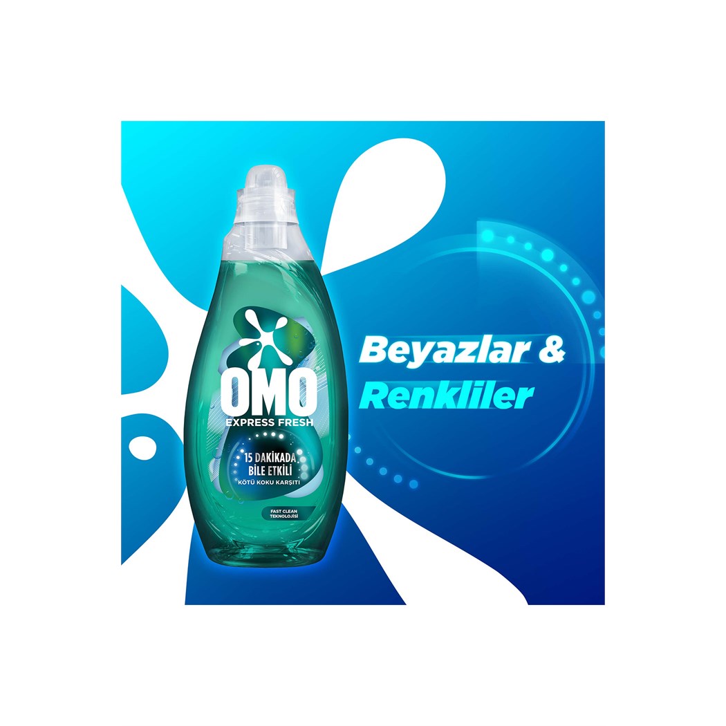 Express Fresh Kötü Koku Karşıtı Beyaz Ve Renkliler Sıvı Çamaşır Deterjanı 1480 ml