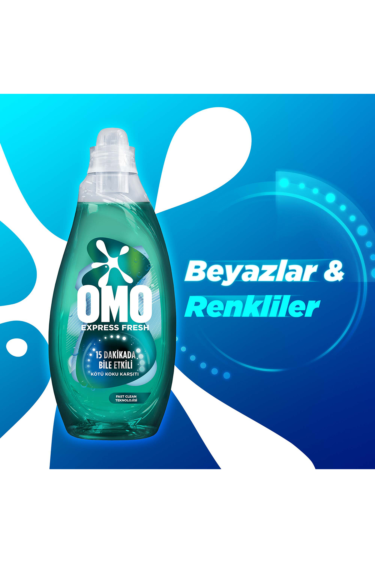Express Fresh Kötü Koku Karşıtı Beyaz Ve Renkliler Sıvı Çamaşır Deterjanı 1480 ml