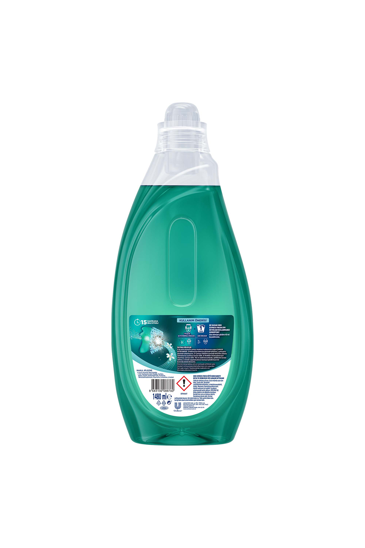 Express Fresh Kötü Koku Karşıtı Beyaz Ve Renkliler Sıvı Çamaşır Deterjanı 1480 ml