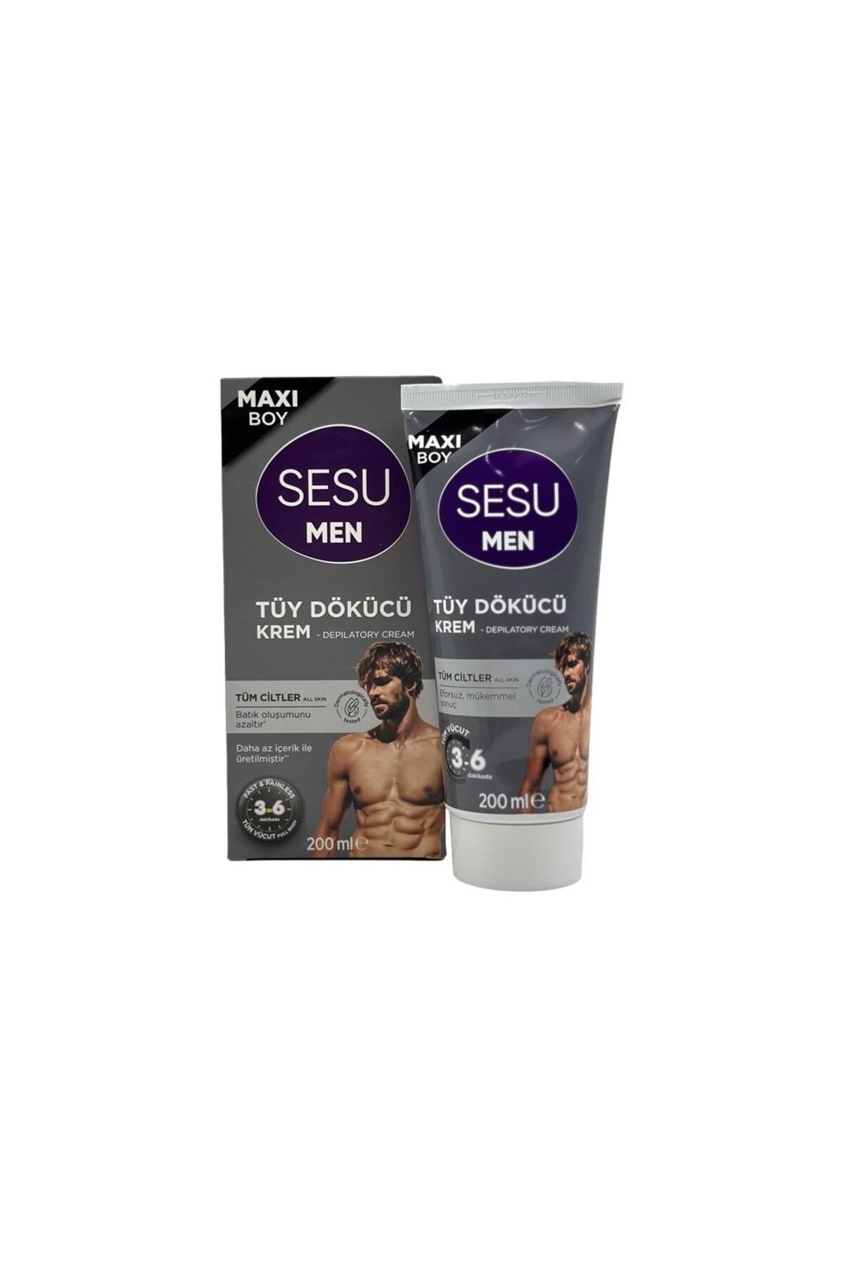 Men Maxi Boy Tüm Cilt Tipleri İçin Erkek Tüy Dökücü Kremi 200 ml