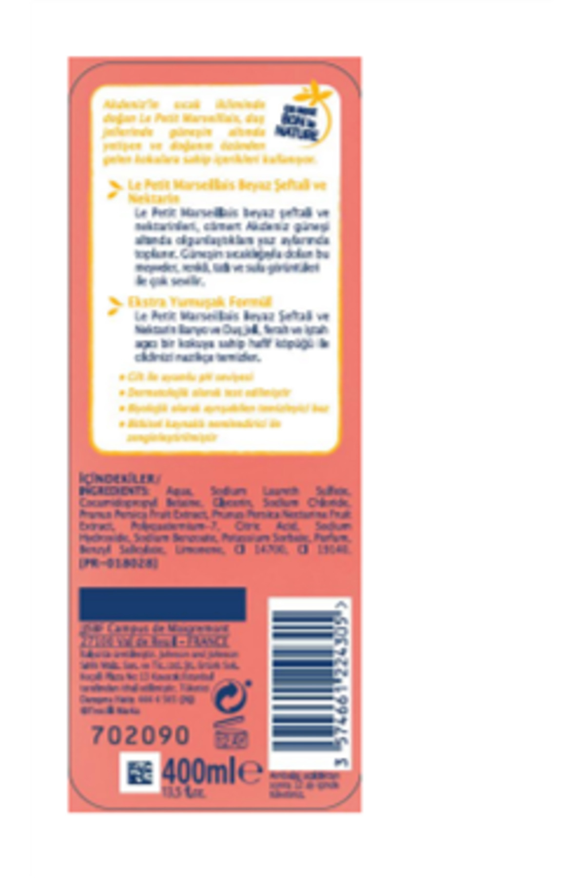 Şeftali Ve Nektarin Duş Jeli 400 ml