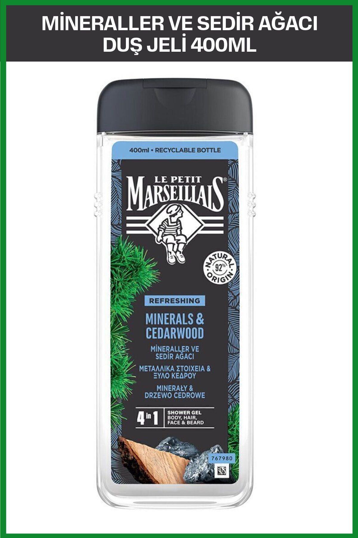 Men Mineraller Ve Sedir Ağacı Duş Jeli 400 ml