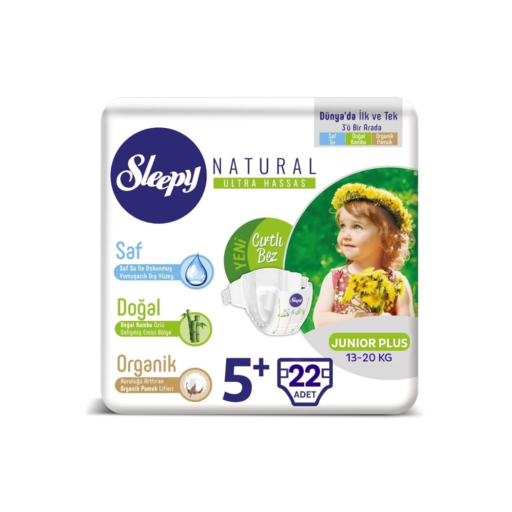 Natural Bebek Bezi Junior Plus 5 No 22 Li