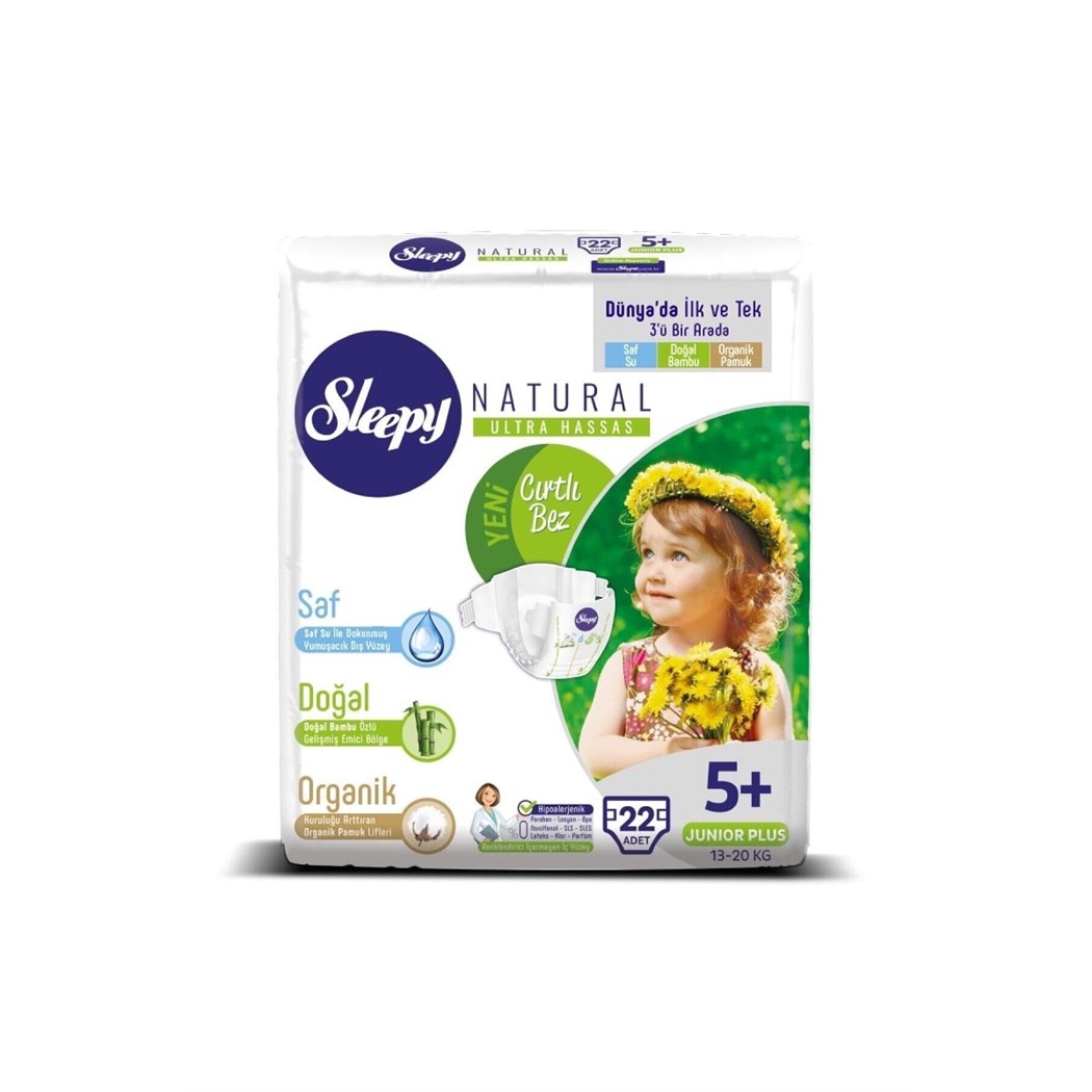 Natural Bebek Bezi Junior Plus 5 No 22 Li