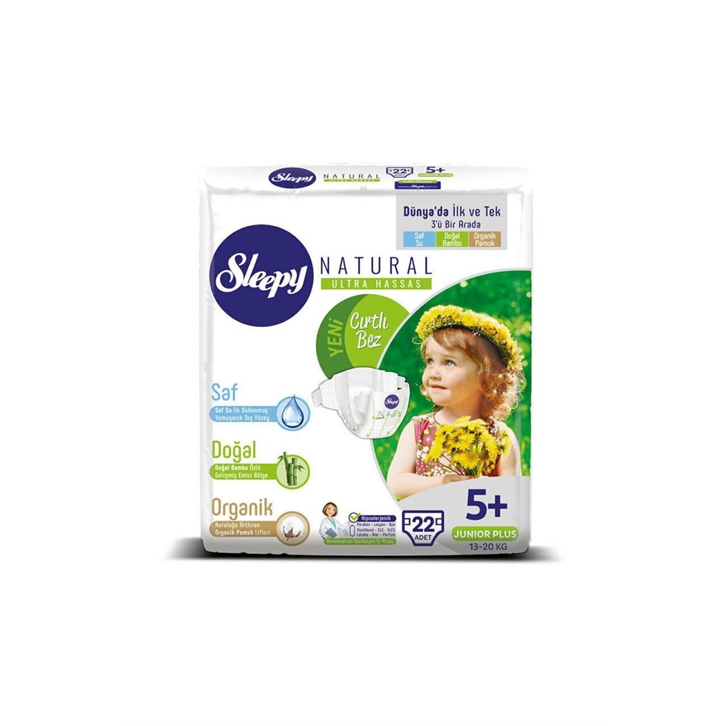 Natural Bebek Bezi Junior Plus 5 No 22 Li