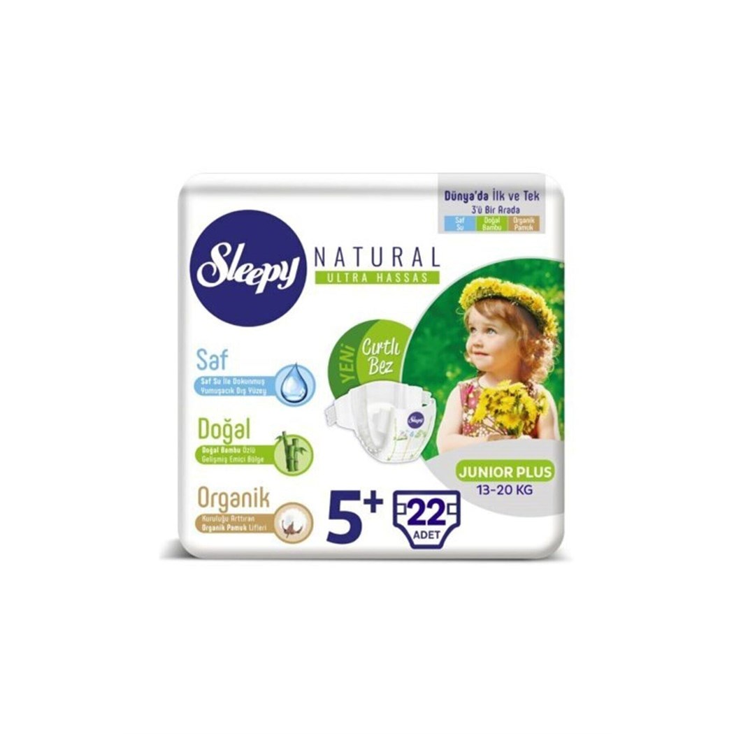 Natural Bebek Bezi Junior Plus 5 No 22 Li