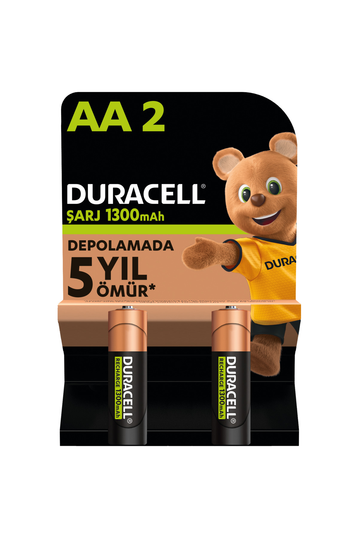 Şarj Edilebilir AA 1300 mAh Piller 2 adet