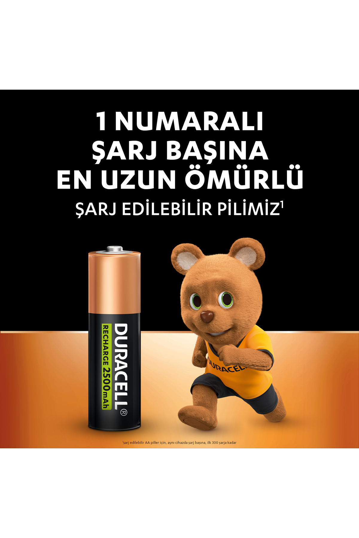 Şarj Edilebilir AA 2500 mAh Piller 2 adet