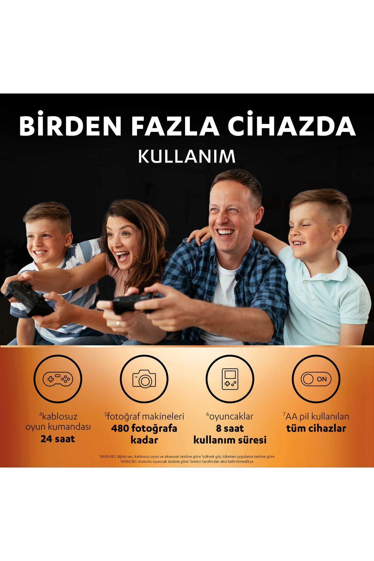 Şarj Edilebilir AA 2500 mAh Piller 2 adet