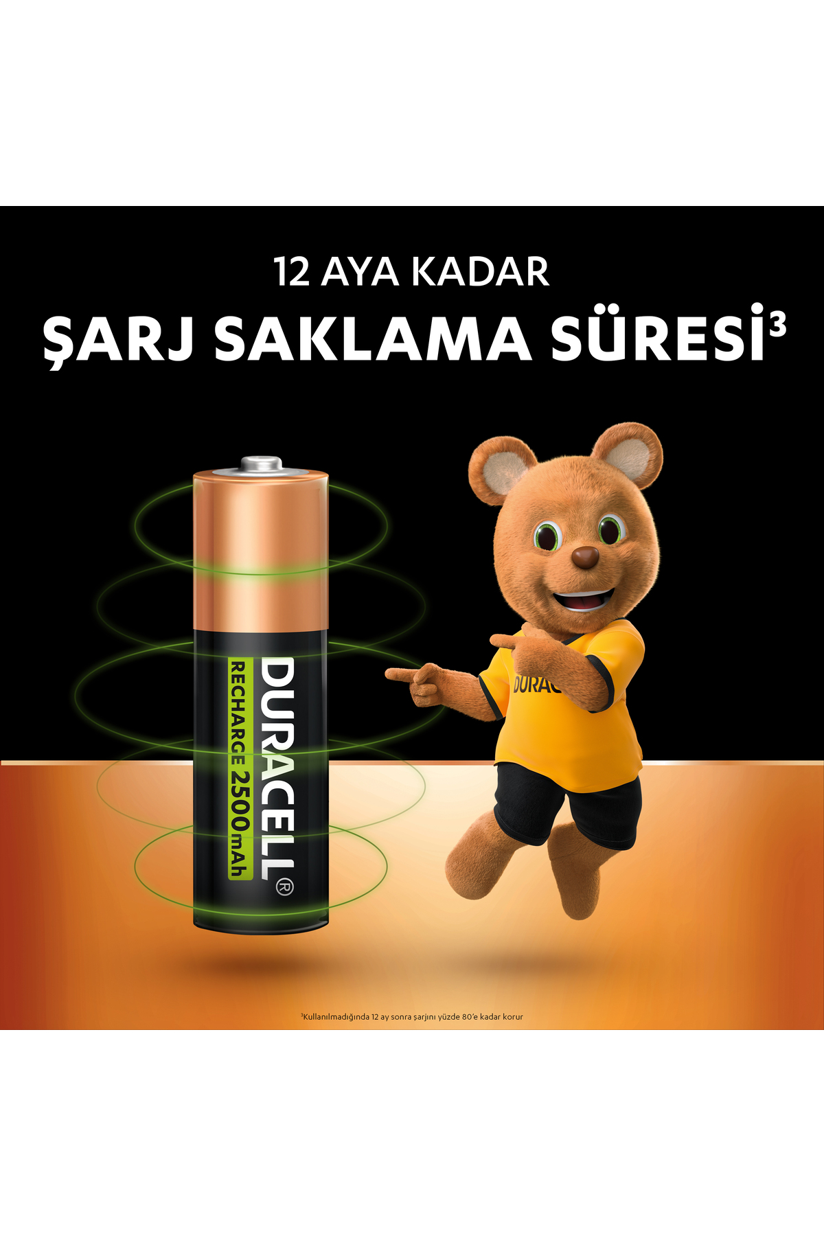 Şarj Edilebilir AA 2500 mAh Piller 2 adet