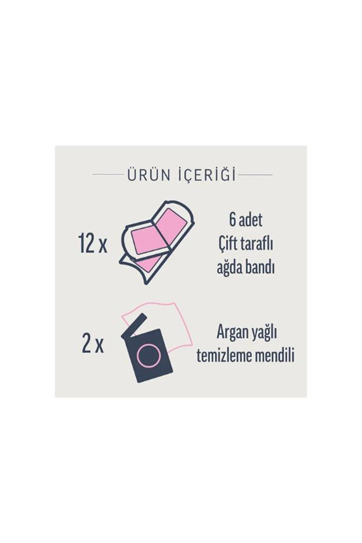 Sir Ağda Bantları Professional Normal Ciltler İçin Bacak ve Vücut Bölgesi 12 li