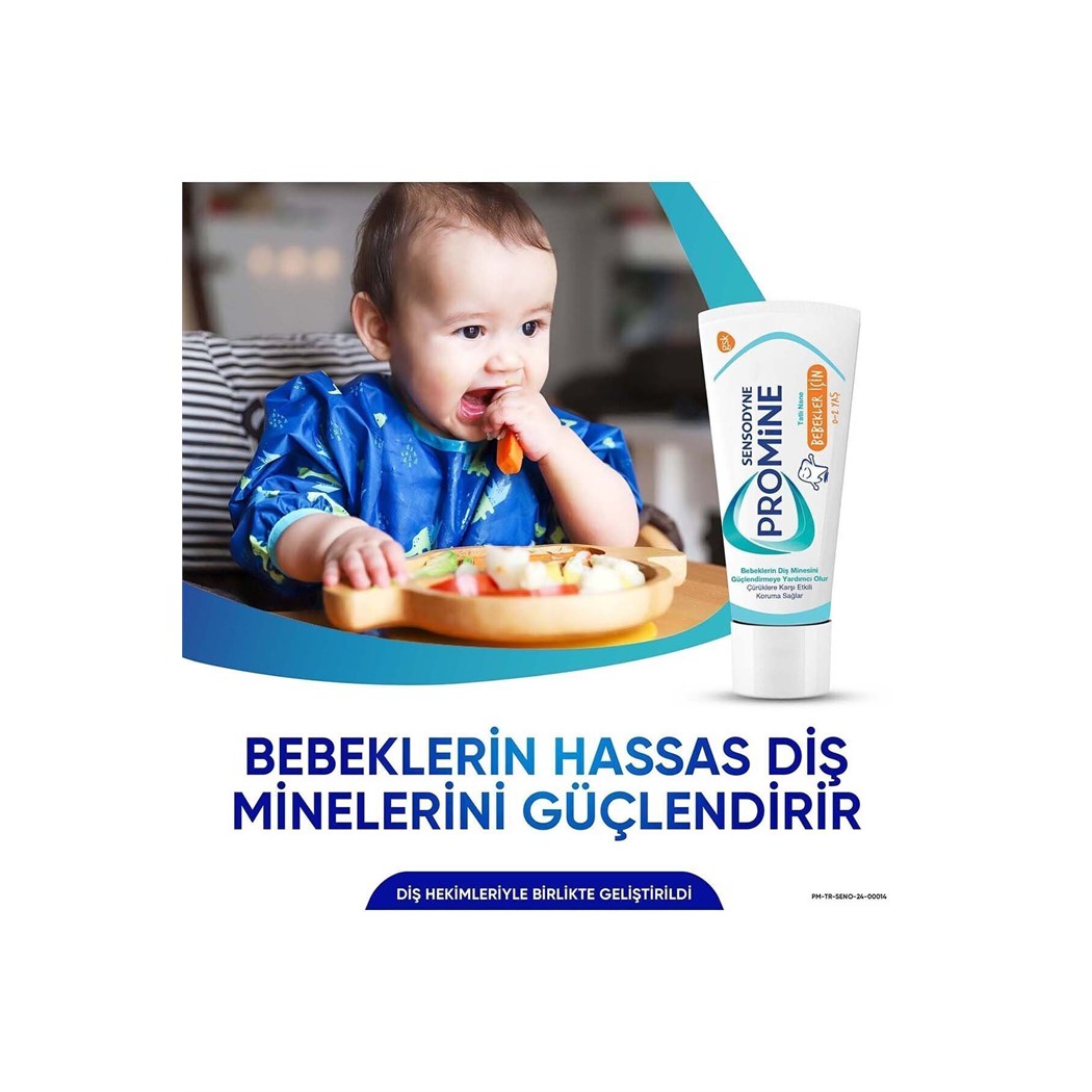 Promine 0-2 Yaş Bebekler İçin Yapay Aroma&Tatlandırıcı İçermeyen Şekersiz Diş Macunu 50ml