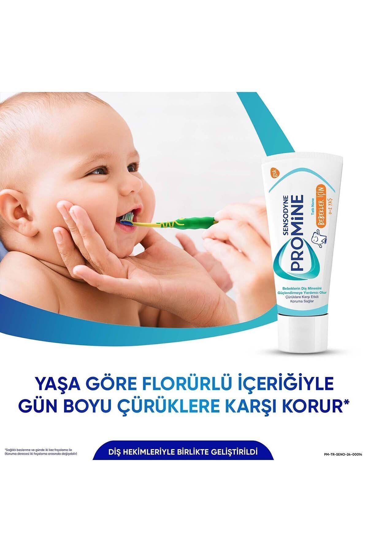 Promine 0-2 Yaş Bebekler İçin Yapay Aroma&Tatlandırıcı İçermeyen Şekersiz Diş Macunu 50ml