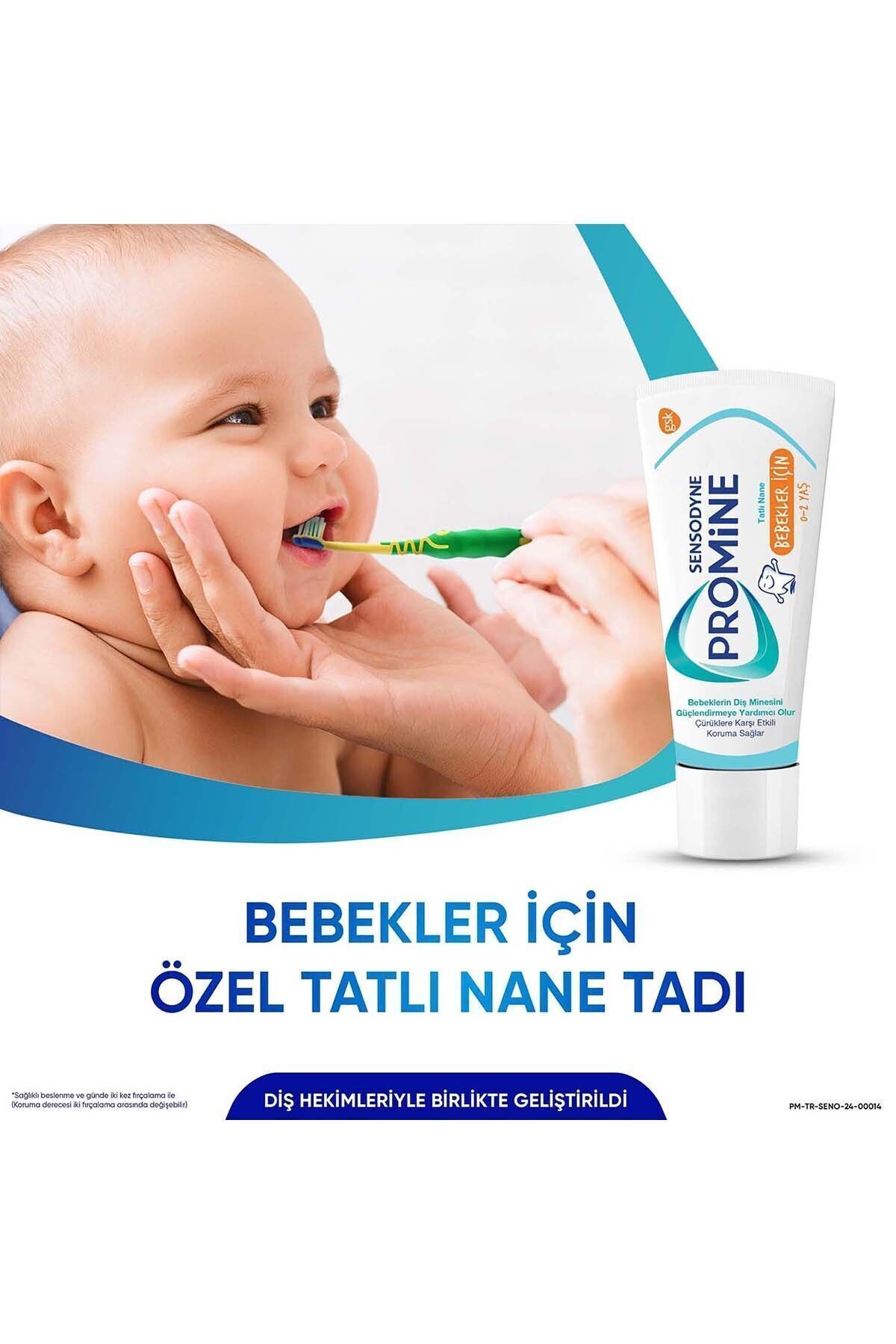 Promine 0-2 Yaş Bebekler İçin Yapay Aroma&Tatlandırıcı İçermeyen Şekersiz Diş Macunu 50ml