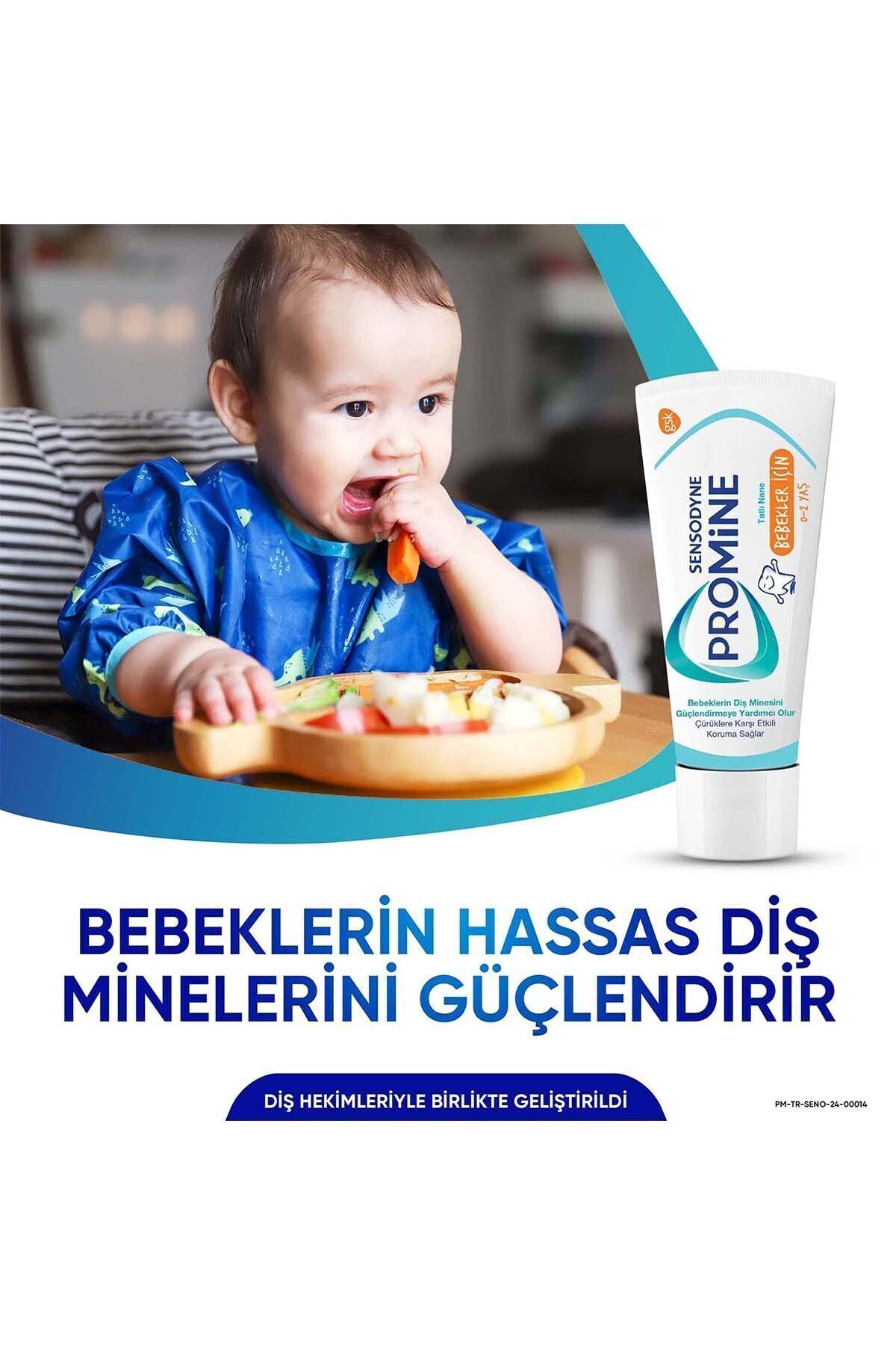 Promine 0-2 Yaş Bebekler İçin Yapay Aroma&Tatlandırıcı İçermeyen Şekersiz Diş Macunu 50ml