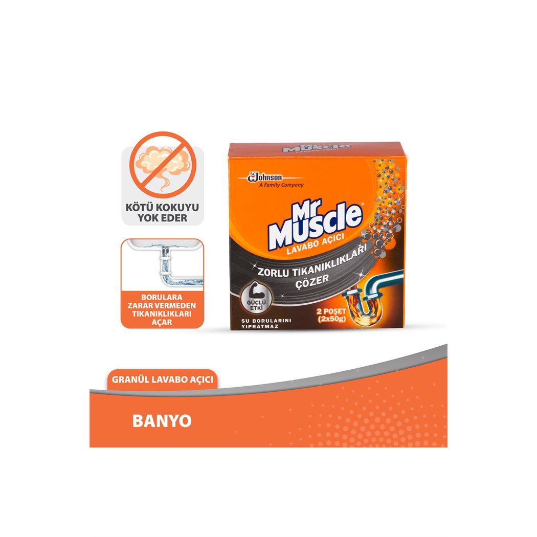 Granül Lavabo Açıcı, 2x50g