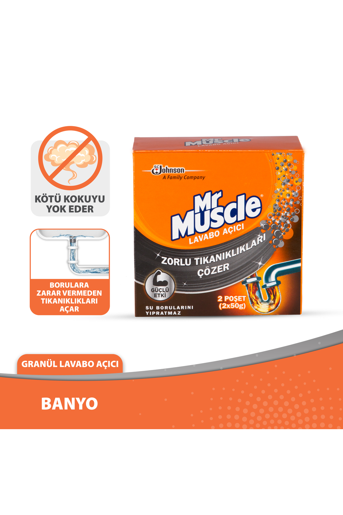 Granül Lavabo Açıcı, 2x50g