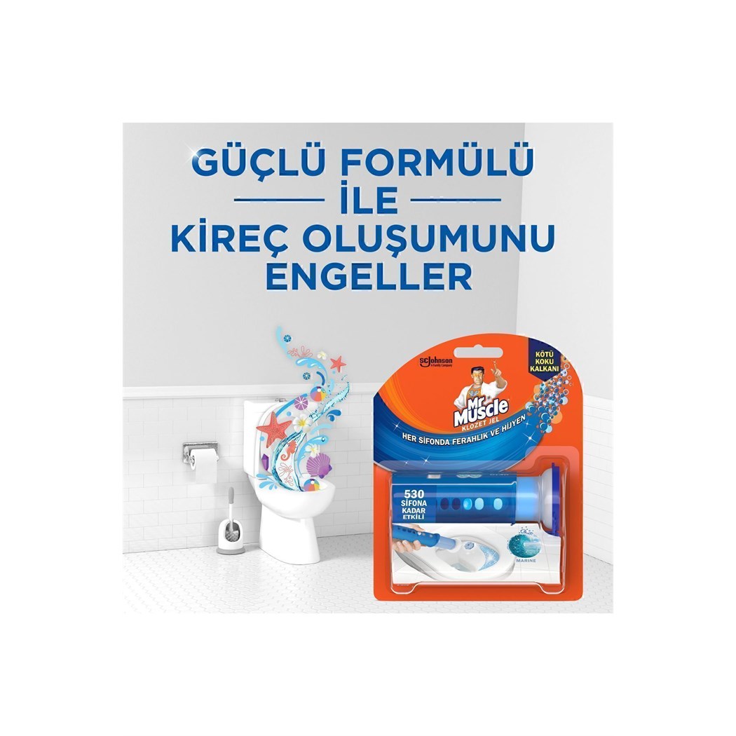 Klozet Jel Blok, Tuvalet Temizleyici, Marine, 36g