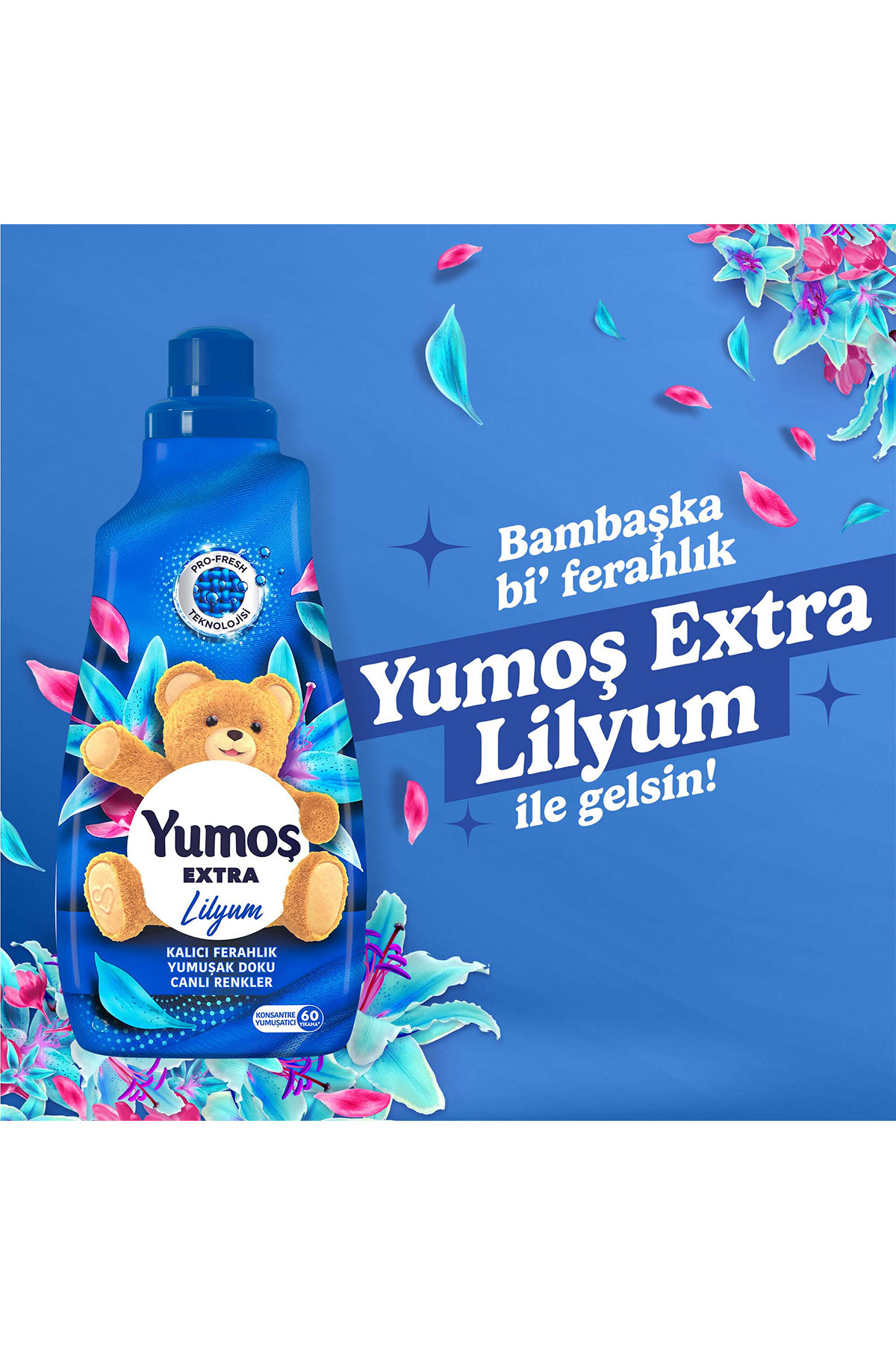 Çamaşır Yumuşatıcısı Extra Konsantre Lilyum 1440 ml