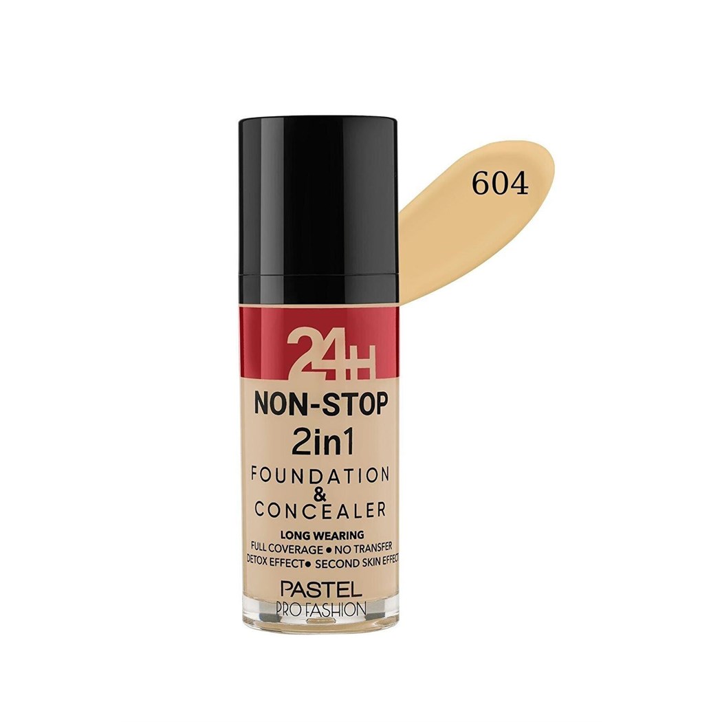 Profashion 24h Non-stop 2in1 Fondöten Ve Kapatıcı 604 Vanilla