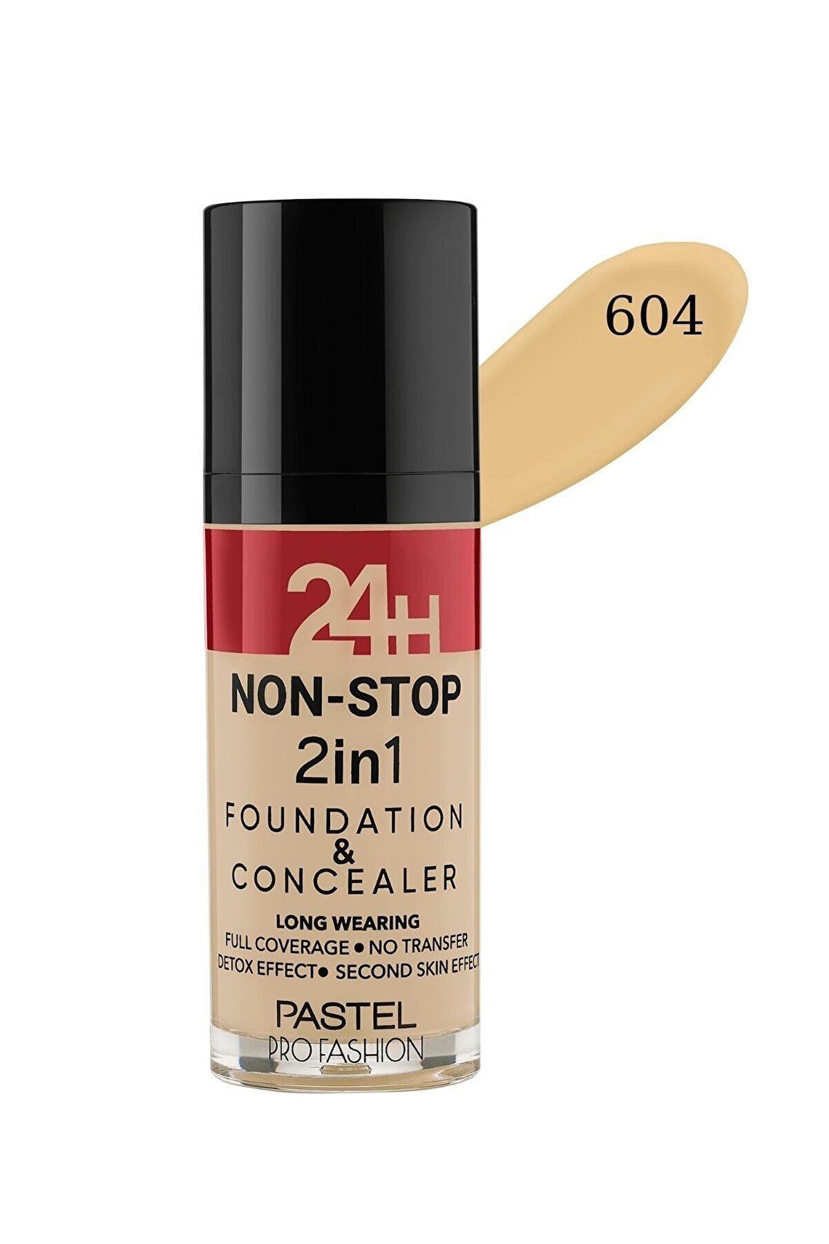 Profashion 24h Non-stop 2in1 Fondöten Ve Kapatıcı 604 Vanilla
