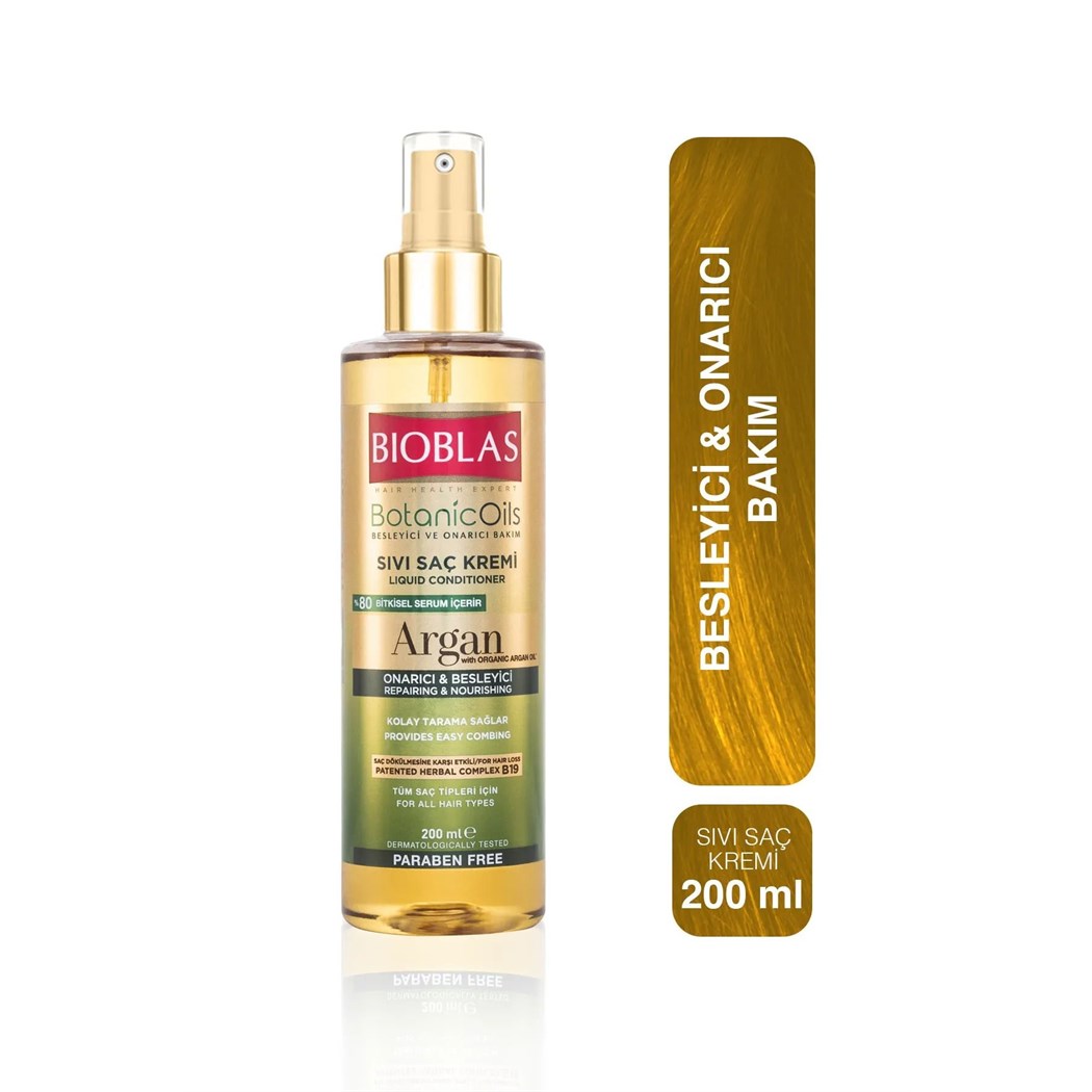 Botanic Oils Argan Yağlı Sıvı Saç Kremi 200 Ml Onarıcı Bakım Kremi