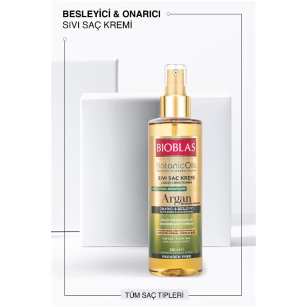 Botanic Oils Argan Yağlı Sıvı Saç Kremi 200 Ml Onarıcı Bakım Kremi