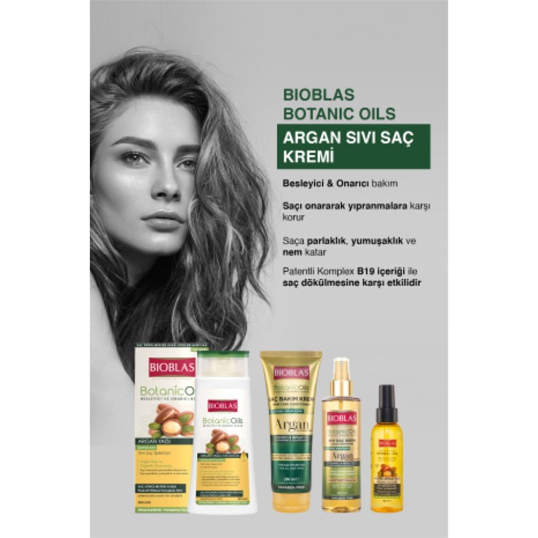 Botanic Oils Argan Yağlı Sıvı Saç Kremi 200 Ml Onarıcı Bakım Kremi