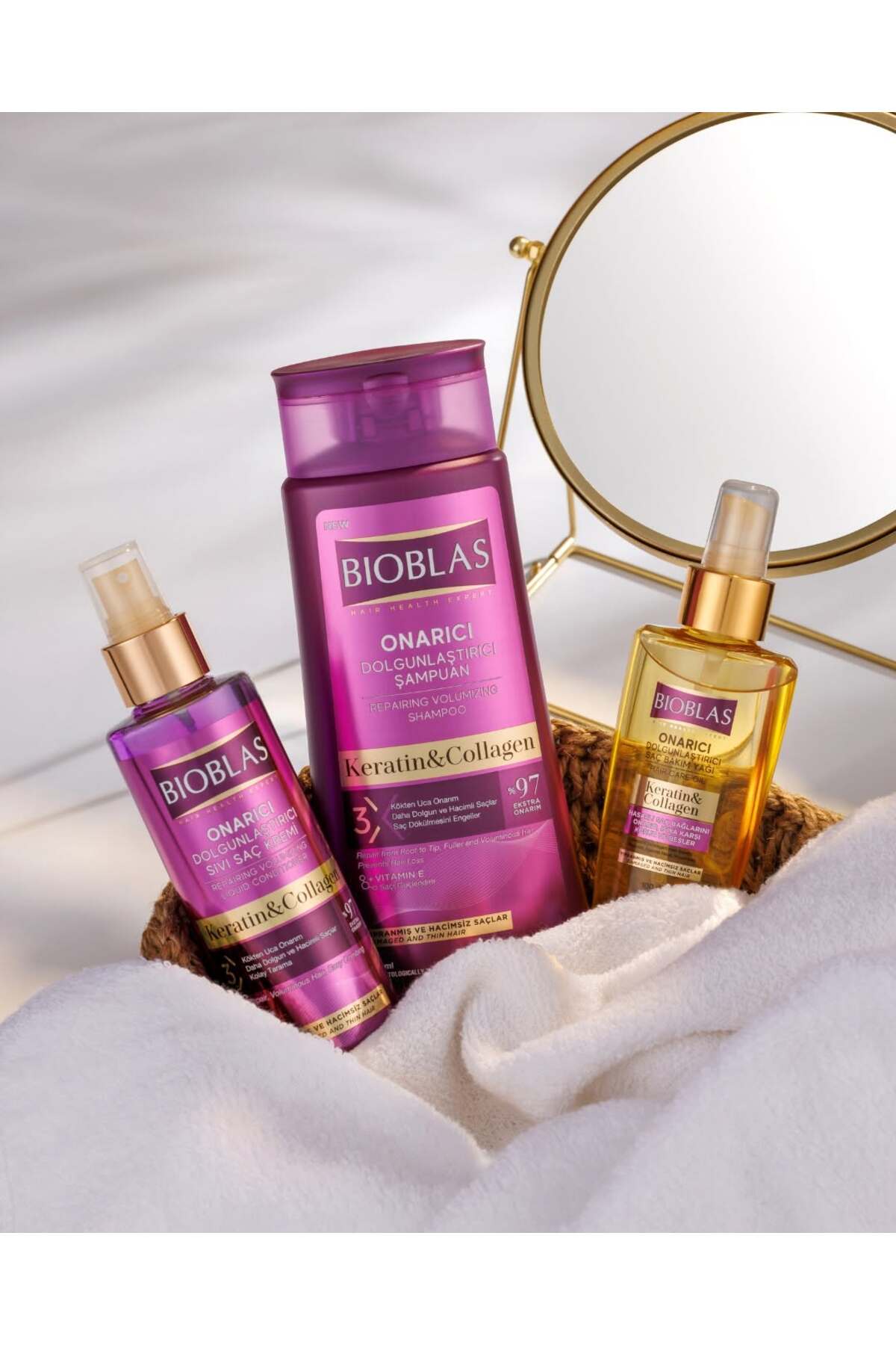 Sıvı Saç Kremi Kolajen Keratin 200 ml - Dökülme Karşıtı Hacim & Dolgunlaştırıcı