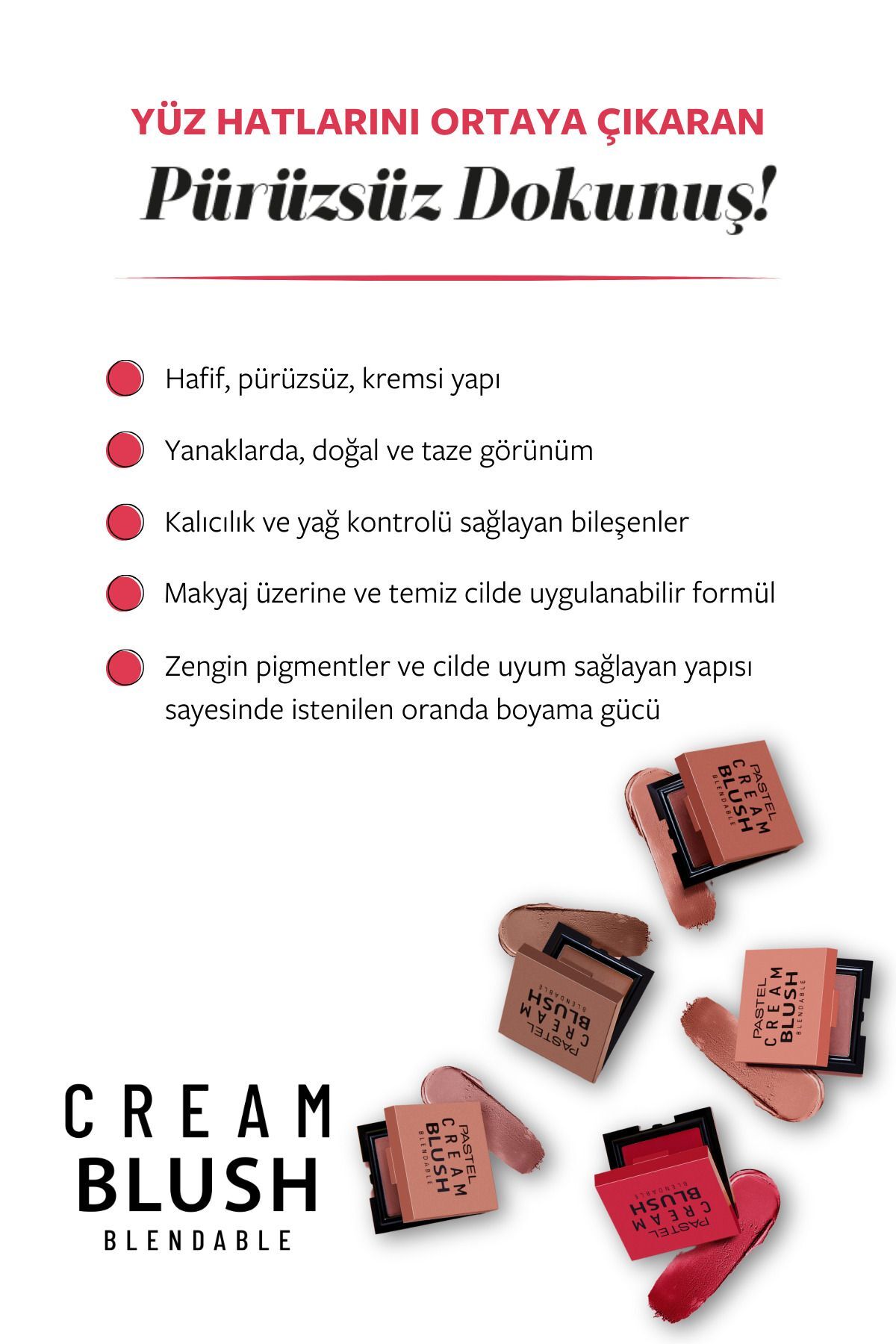 Cream Blush - Krem Allık 48 Romance