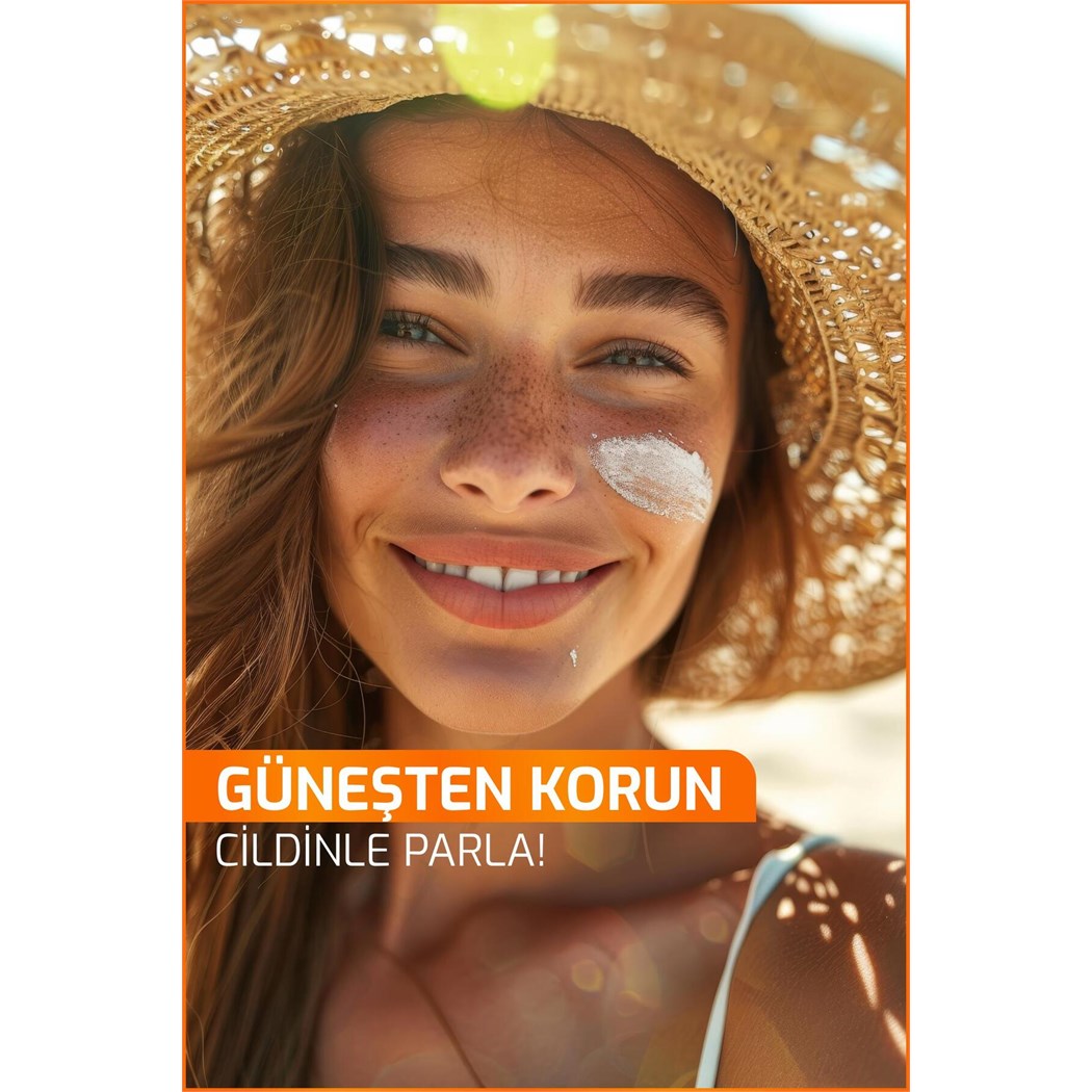 UVA-UVB Yüksek Koruma Doğal Görünümlü Hızlı Emilen 50+SPF Güneş Kremi Kuru ve Normal Ciltle