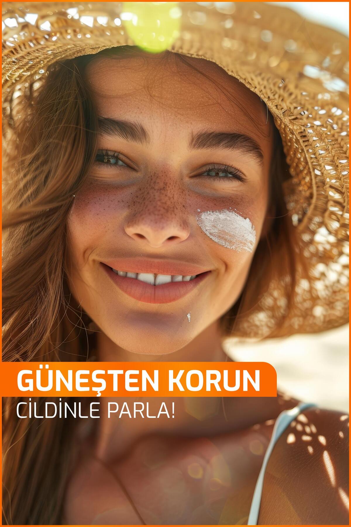 UVA-UVB Yüksek Koruma Doğal Görünümlü Hızlı Emilen 50+SPF Güneş Kremi Kuru ve Normal Ciltle