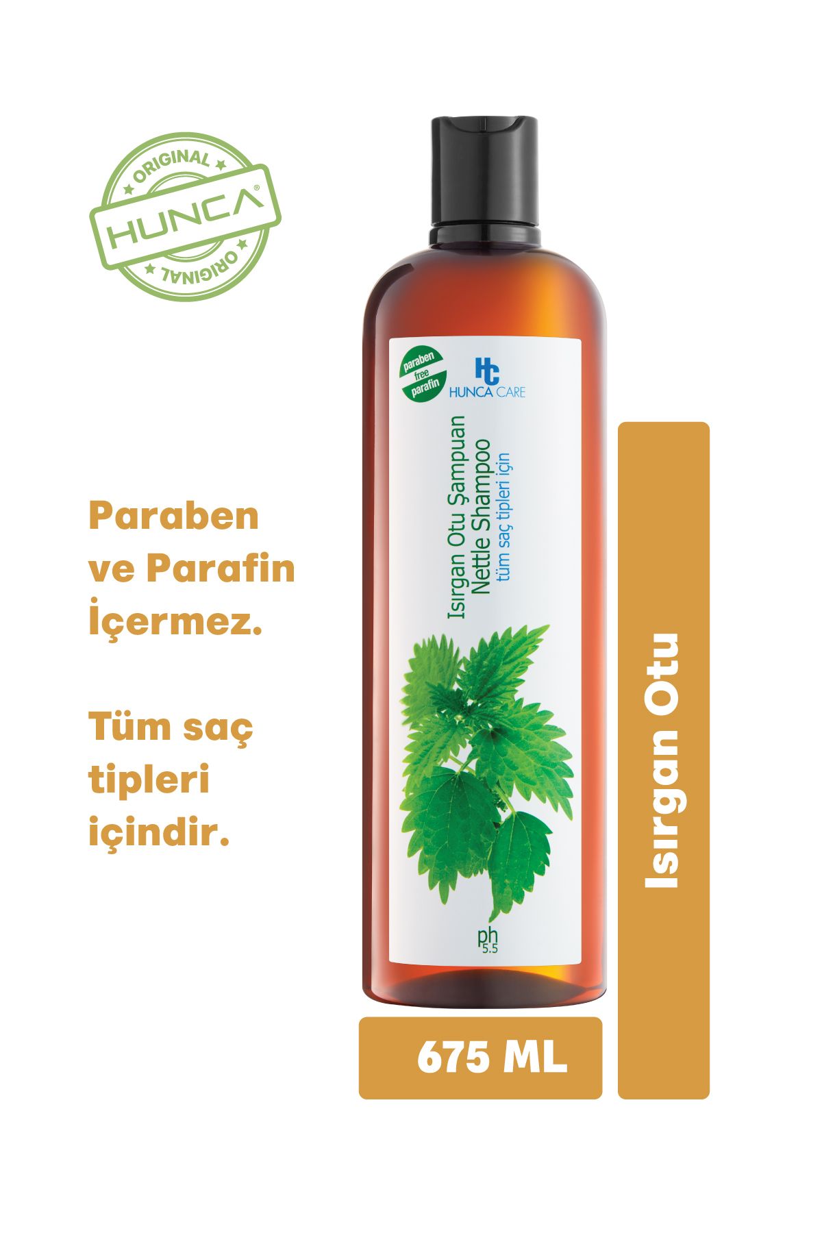 Isırgan Otlu Bitkisel Şampuan, Saçların Parlak Görünmesine Yardımcı, 675 gr