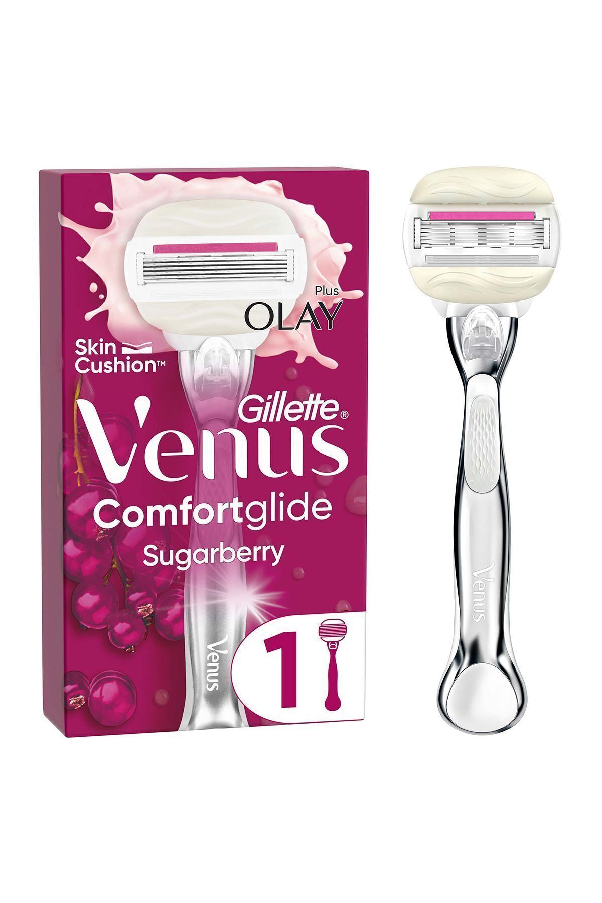 Venus Comfort Glide Sugarberry Tıraş Makinesi + 1 Adet Başlık