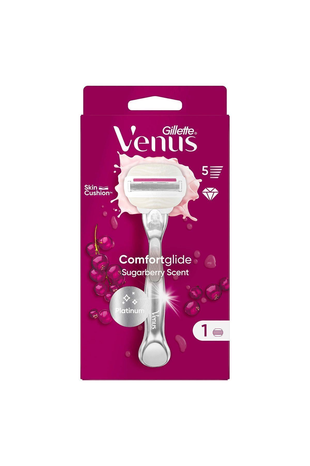 Venus Comfort Glide Sugarberry Tıraş Makinesi + 1 Adet Başlık