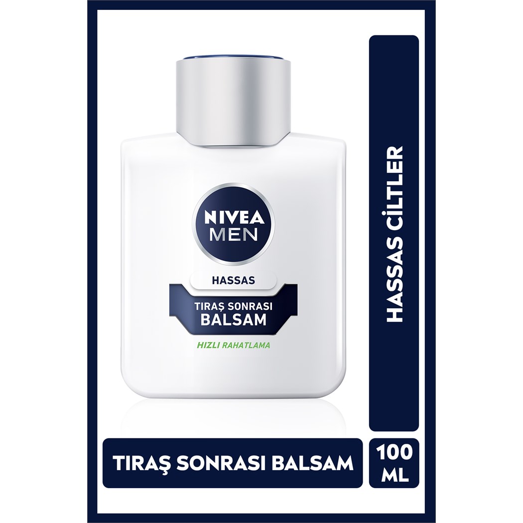 MEN Erkek Tıraş Sonrası Balsam 100ml, Hassas Ciltlere Özel Hızlı Rahatlatma, Konforlu Tıraş Deneyimi