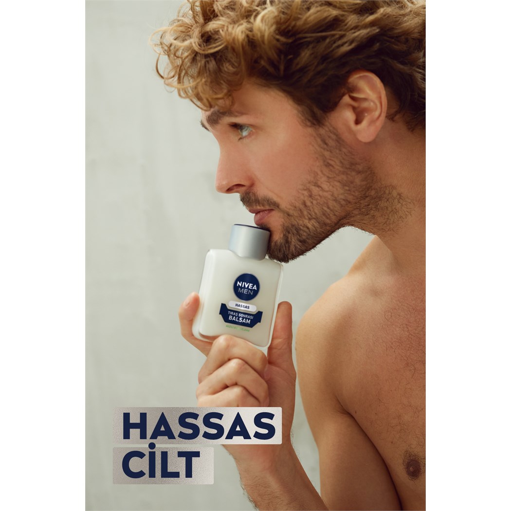 MEN Erkek Tıraş Sonrası Balsam 100ml, Hassas Ciltlere Özel Hızlı Rahatlatma, Konforlu Tıraş Deneyimi