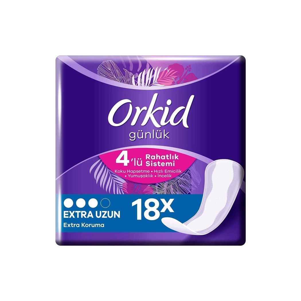 Günlük Ped Extra Uzun 18'li Tekli Paket