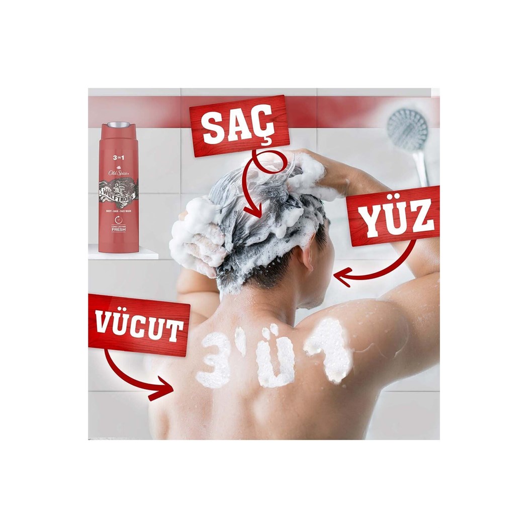 Wolfthorn Erkekler İçin Duş Jeli ve Şampuan 400 ml