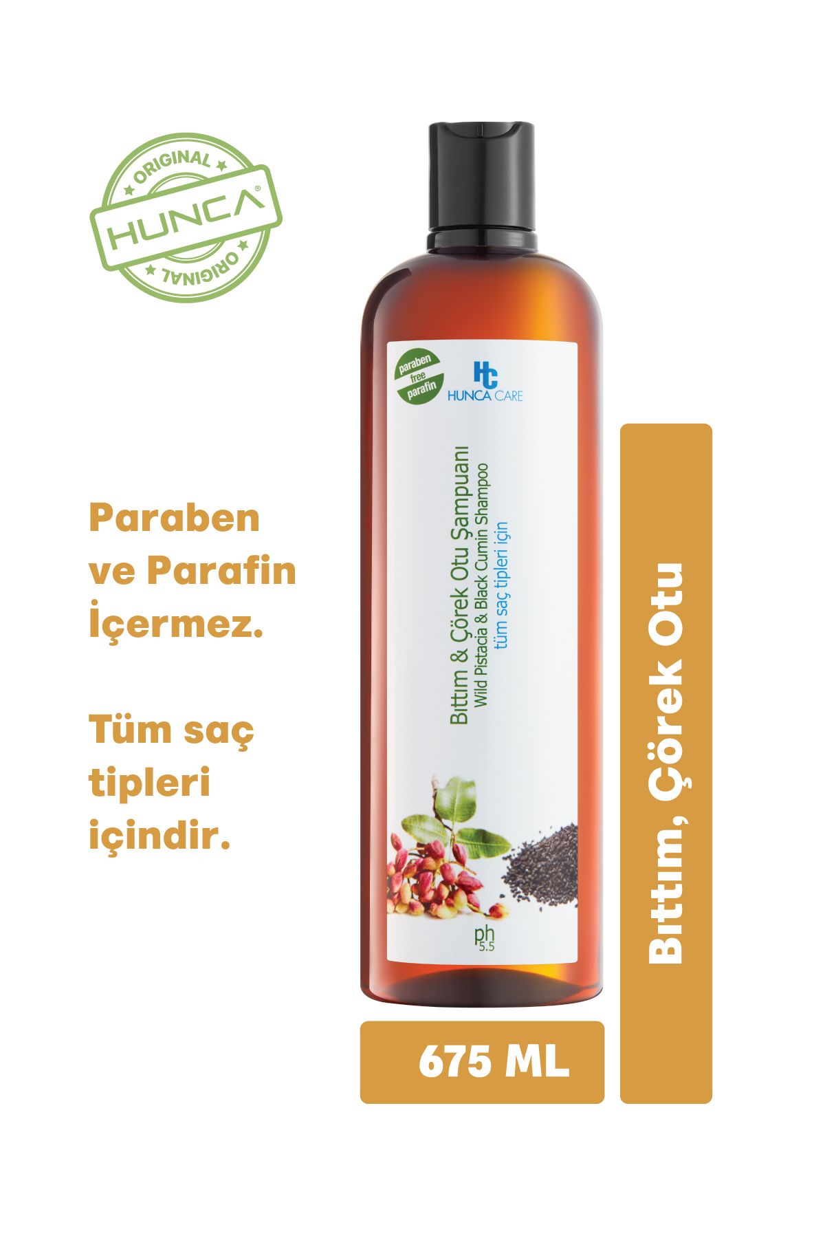 Bıttım Ve Çörek Otlu Bitkisel Şampuan, Saç Beslemeye Yardımcı, 675 ml