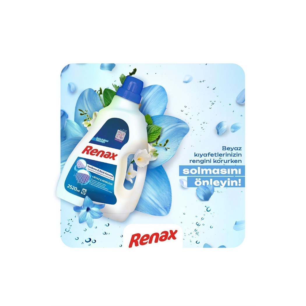 Sıvı Çamaşır Deterjanı Renkliler Ve Beyazlar Için 2520 ml