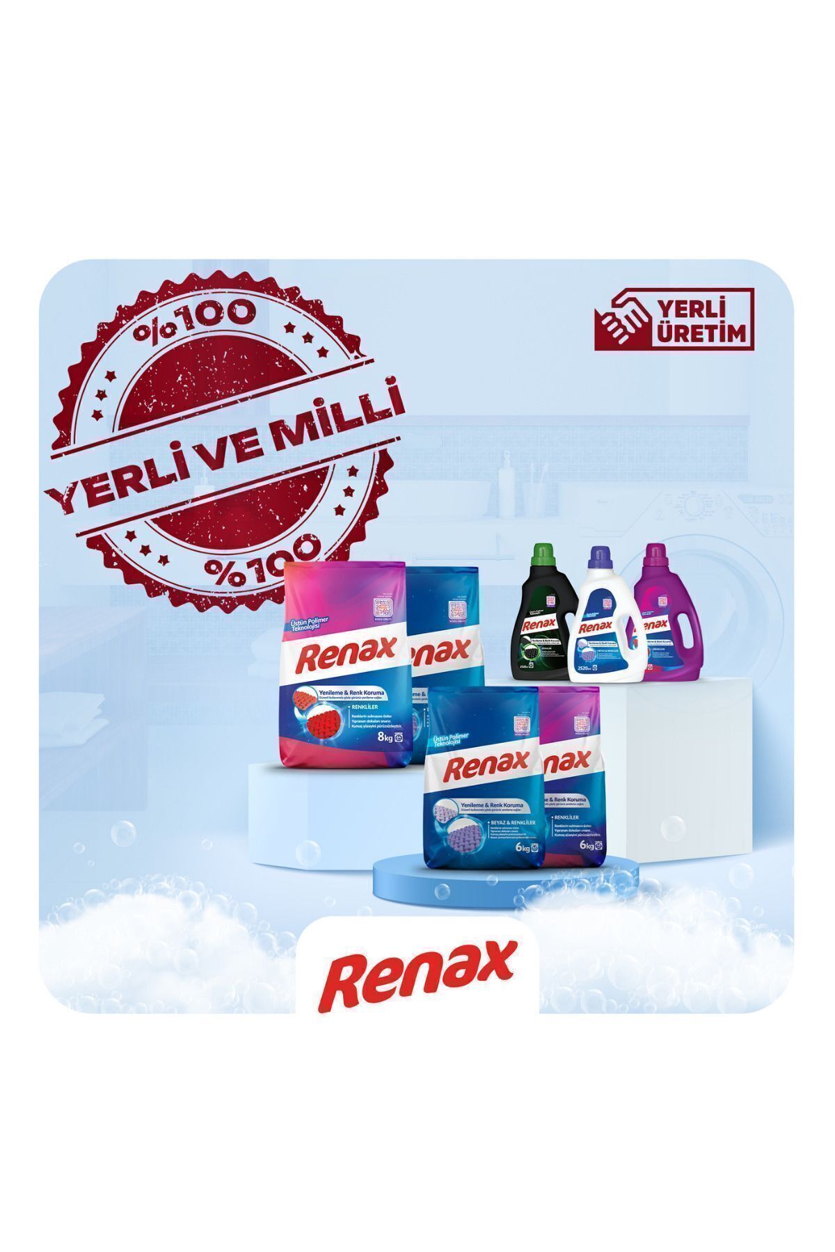 Sıvı Çamaşır Deterjanı Renkliler Ve Beyazlar Için 2520 ml