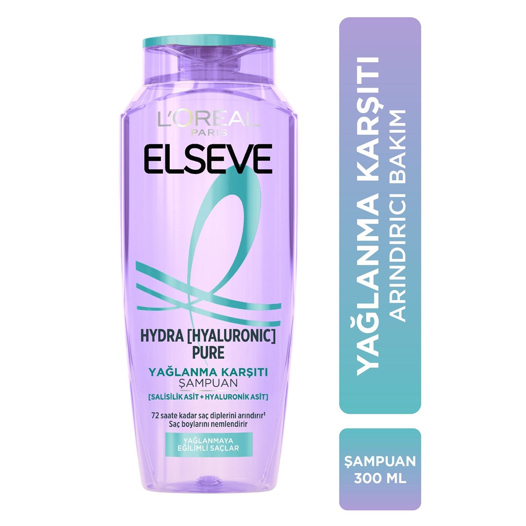 Hydra [hyaluronic] Pure Salisilik Asit Içeren Yağlanma Karşıtı Arındırıcı Şampuan 300ml
