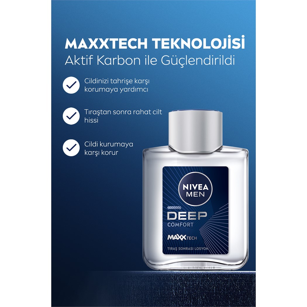 MEN Erkek Tıraş Sonrası Losyon Deep Dimension 100ml,Yenileyici,Ferahlatıcı,Erkeksi Koku,Nemlendirici