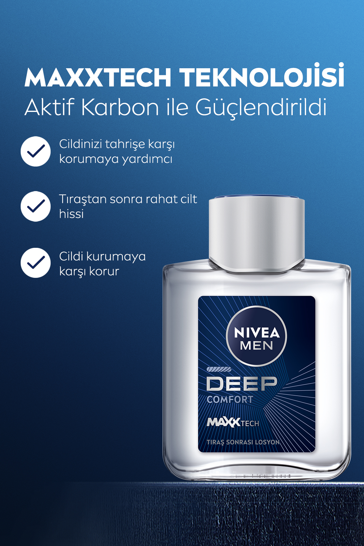 MEN Erkek Tıraş Sonrası Losyon Deep Dimension 100ml,Yenileyici,Ferahlatıcı,Erkeksi Koku,Nemlendirici