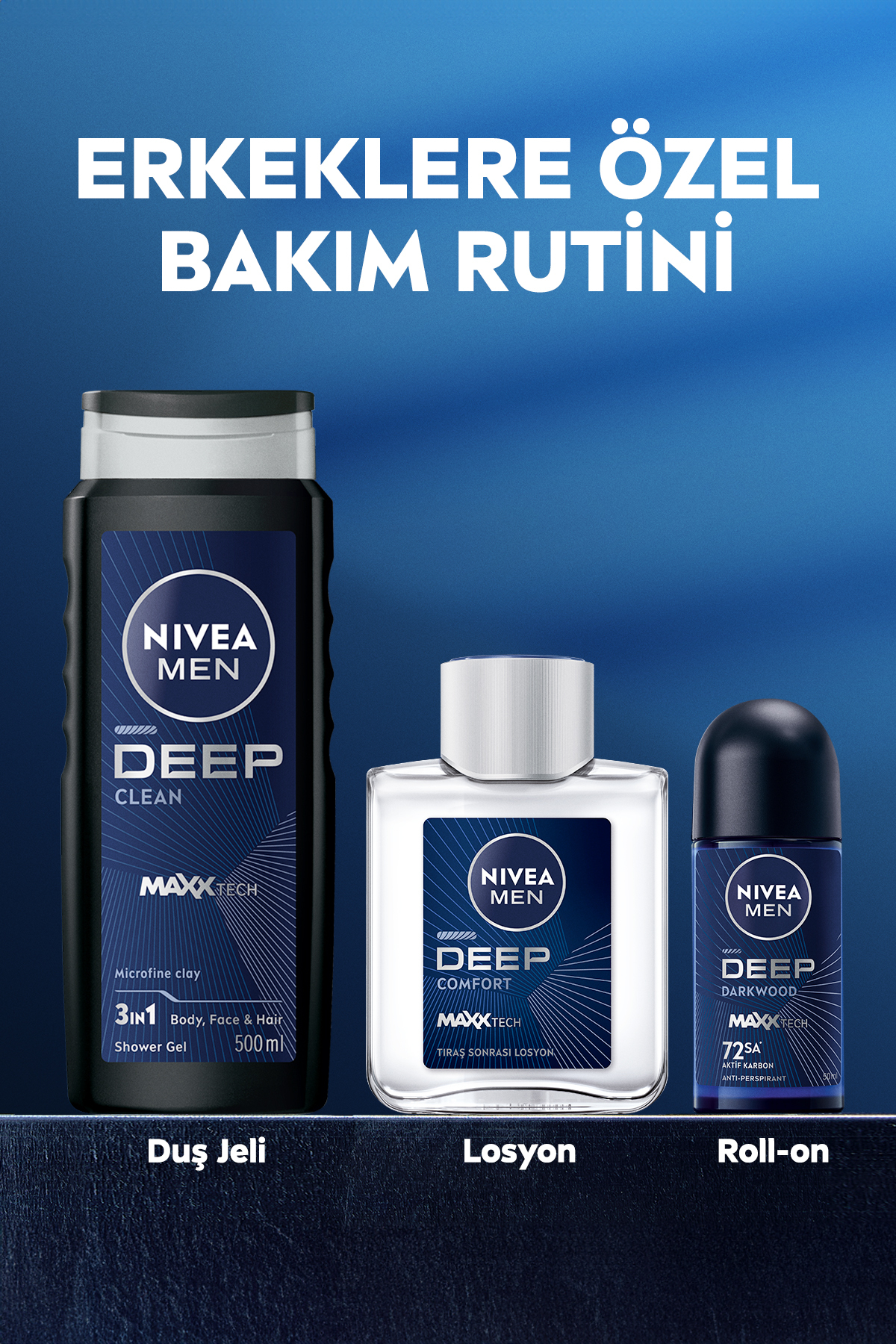 MEN Erkek Tıraş Sonrası Losyon Deep Dimension 100ml,Yenileyici,Ferahlatıcı,Erkeksi Koku,Nemlendirici